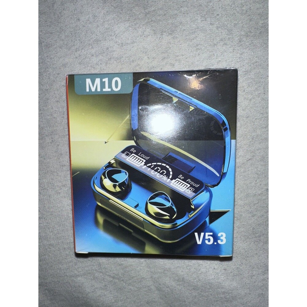 M10 TWS Bluetooth 5.3 Wireless Earbuds  Headset w/ LED Display Charging Case